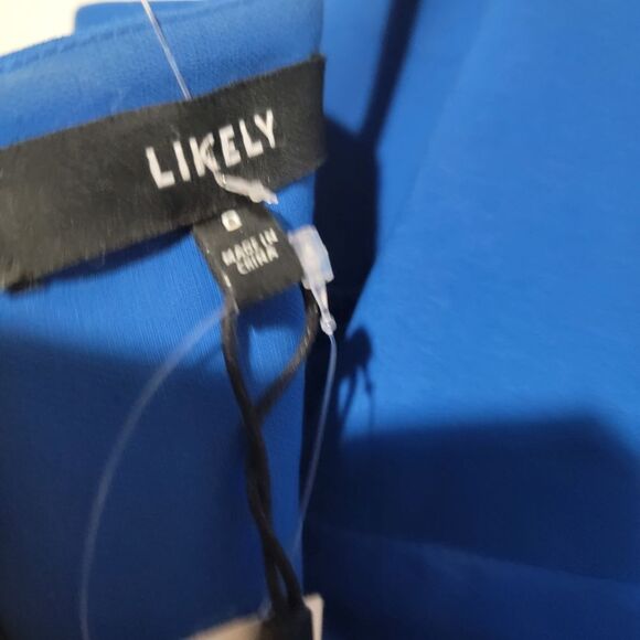 Likely Christiana Slip Gown Dress Flounce Hem Dress - Picture 5 of 7